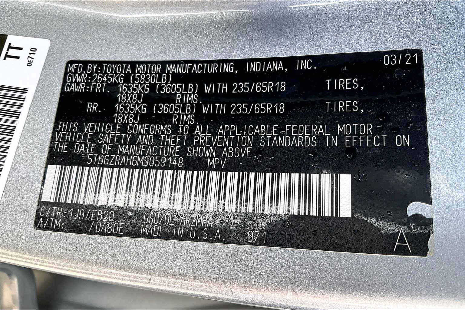 Pre-Owned 2021 Toyota Highlander XLE FWD in Oklahoma City